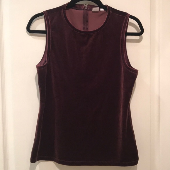 GAP Tops - GAP velvet plum sleeveless top
